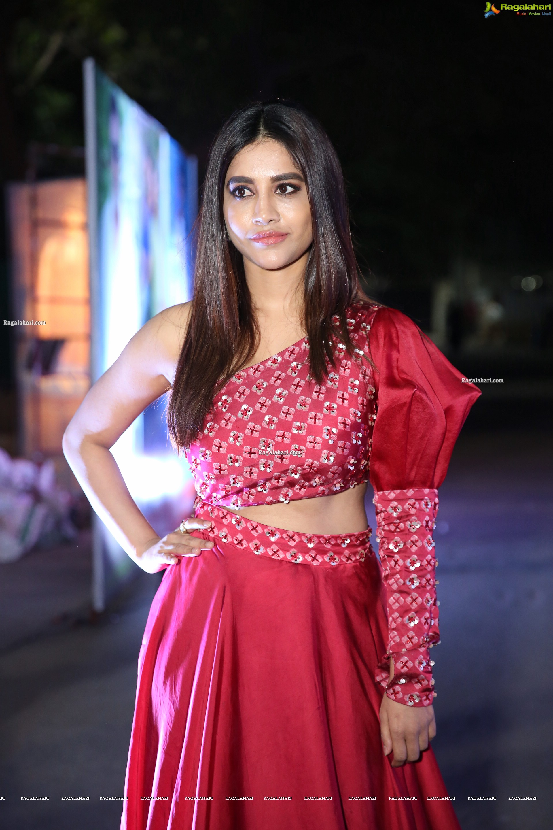 Nabha Natesh at Alludu Adhurs Movie Pre-Release Event, HD Photo Gallery