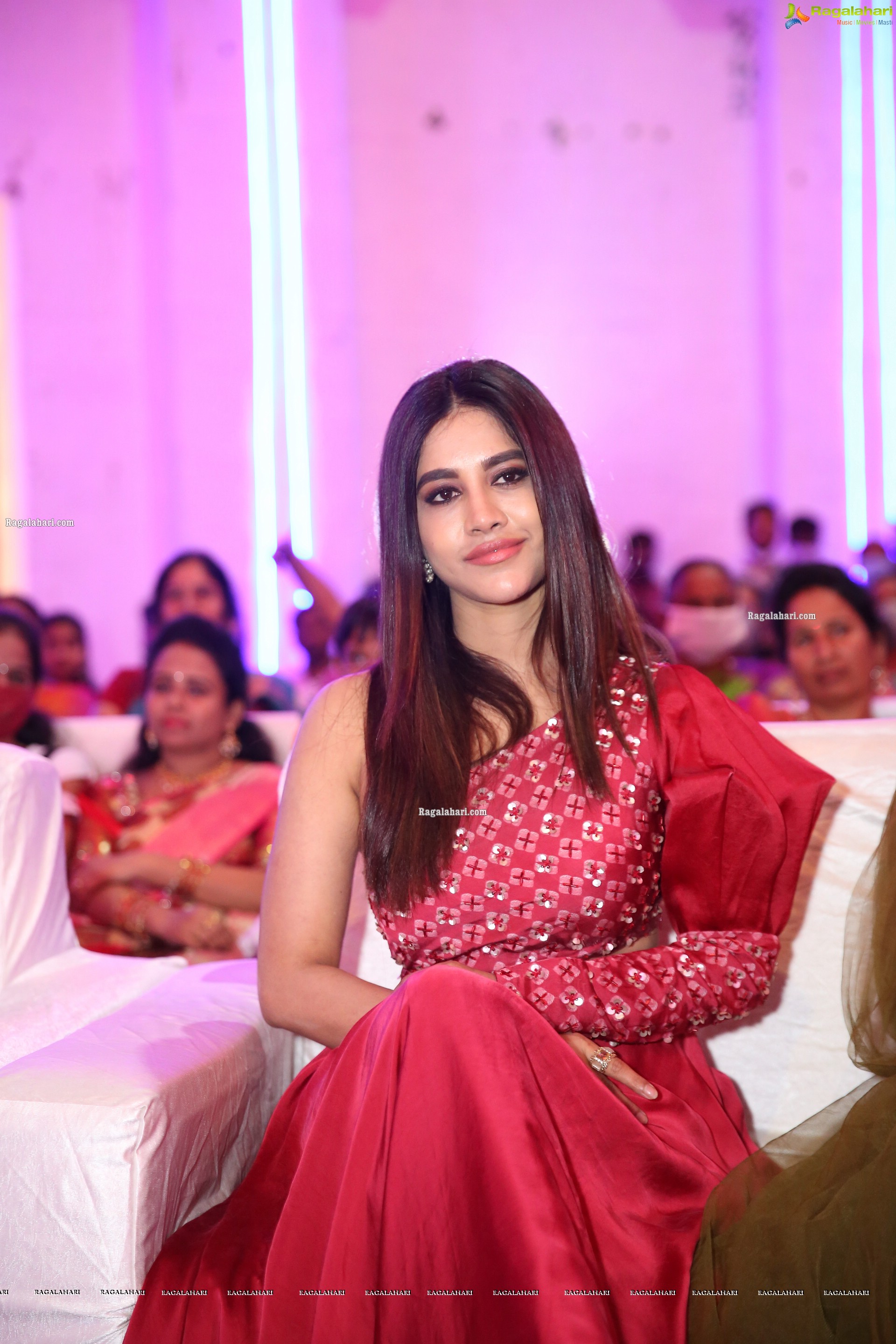 Nabha Natesh at Alludu Adhurs Movie Pre-Release Event, HD Photo Gallery