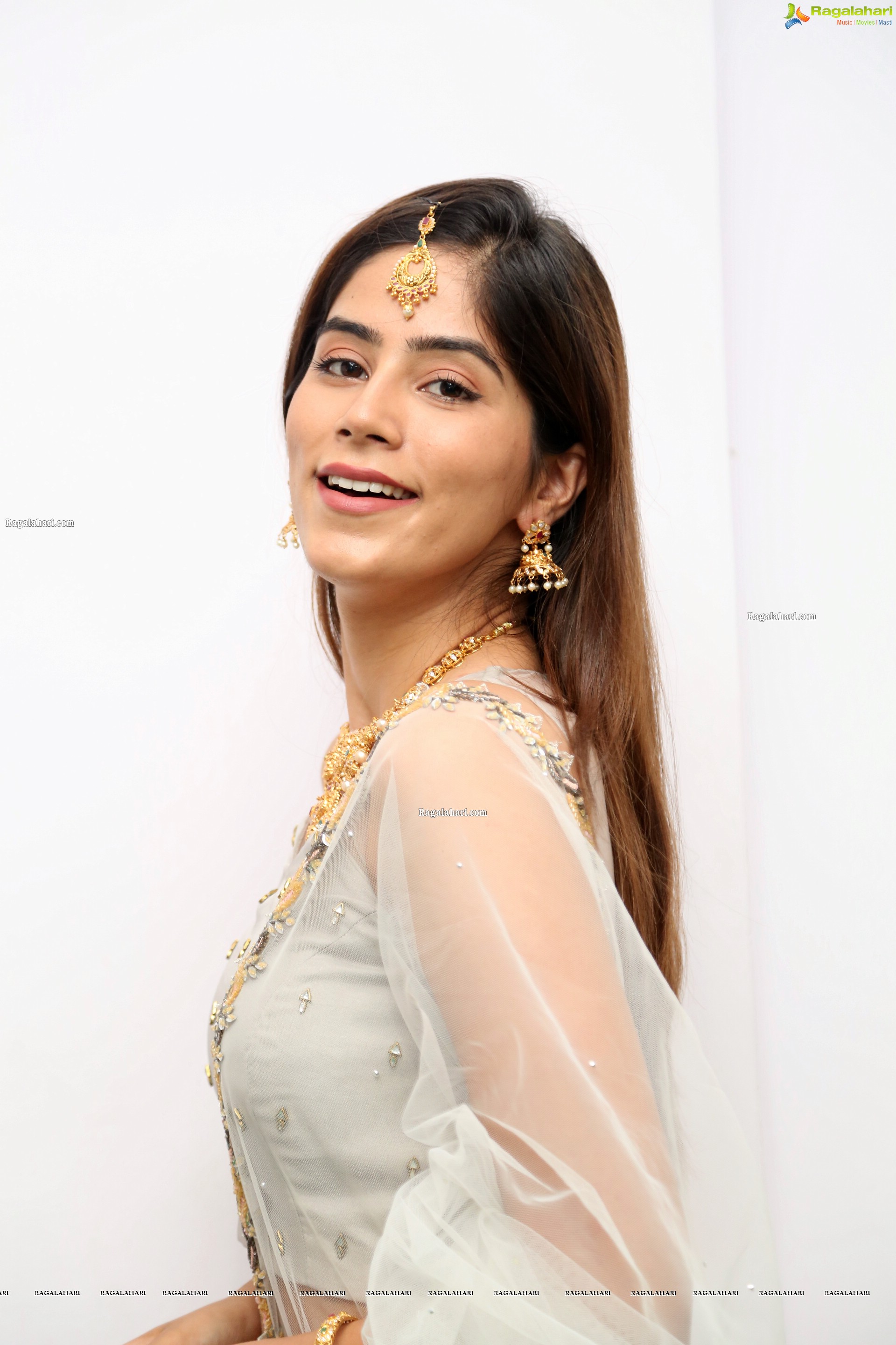 Nikita Tanwani in Light Gray Designer Lehenga, HD Photo Gallery