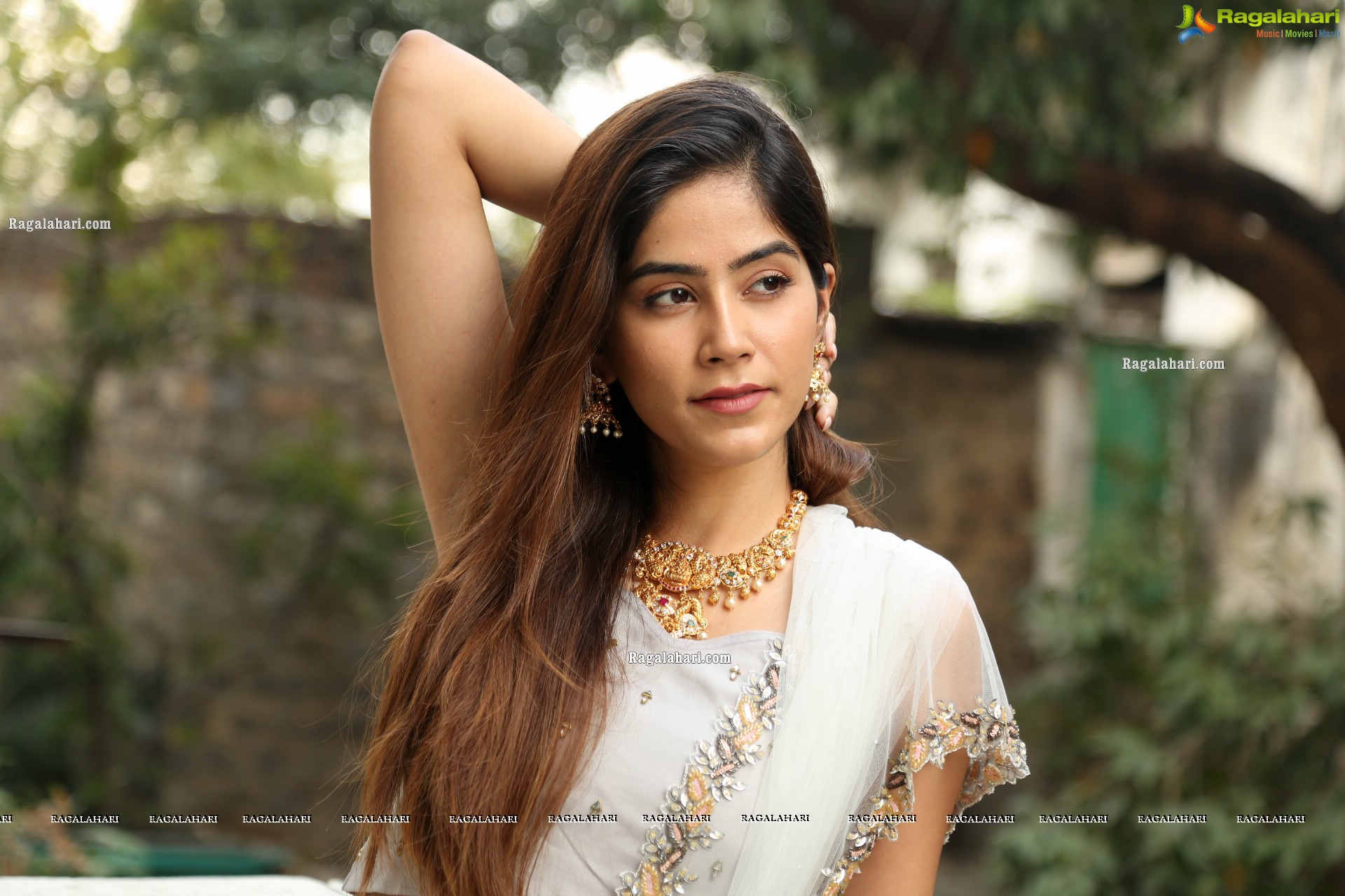 Nikita Tanwani in Light Gray Designer Lehenga, HD Photo Gallery