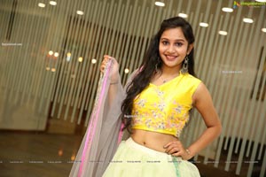 Priyancee Agarwal in Pastel Green Ruffle Lehenga