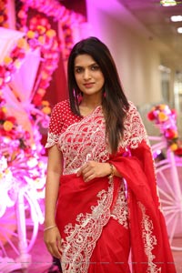 Ritu Biradar in Red Embellished Saree