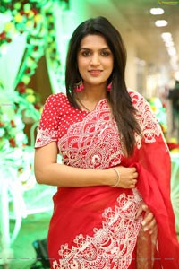 Ritu Biradar in Red Embellished Saree