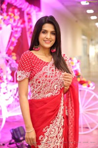 Ritu Biradar in Red Embellished Saree