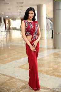 Riya Singh in Dazzling Red Designer Saree