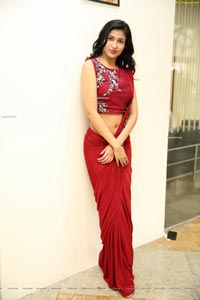 Riya Singh in Dazzling Red Designer Saree