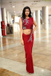 Riya Singh in Dazzling Red Designer Saree