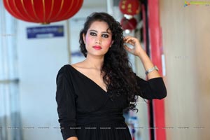 VJ Chandana at Beauty Conference 2021 Hyderabad Press Meet