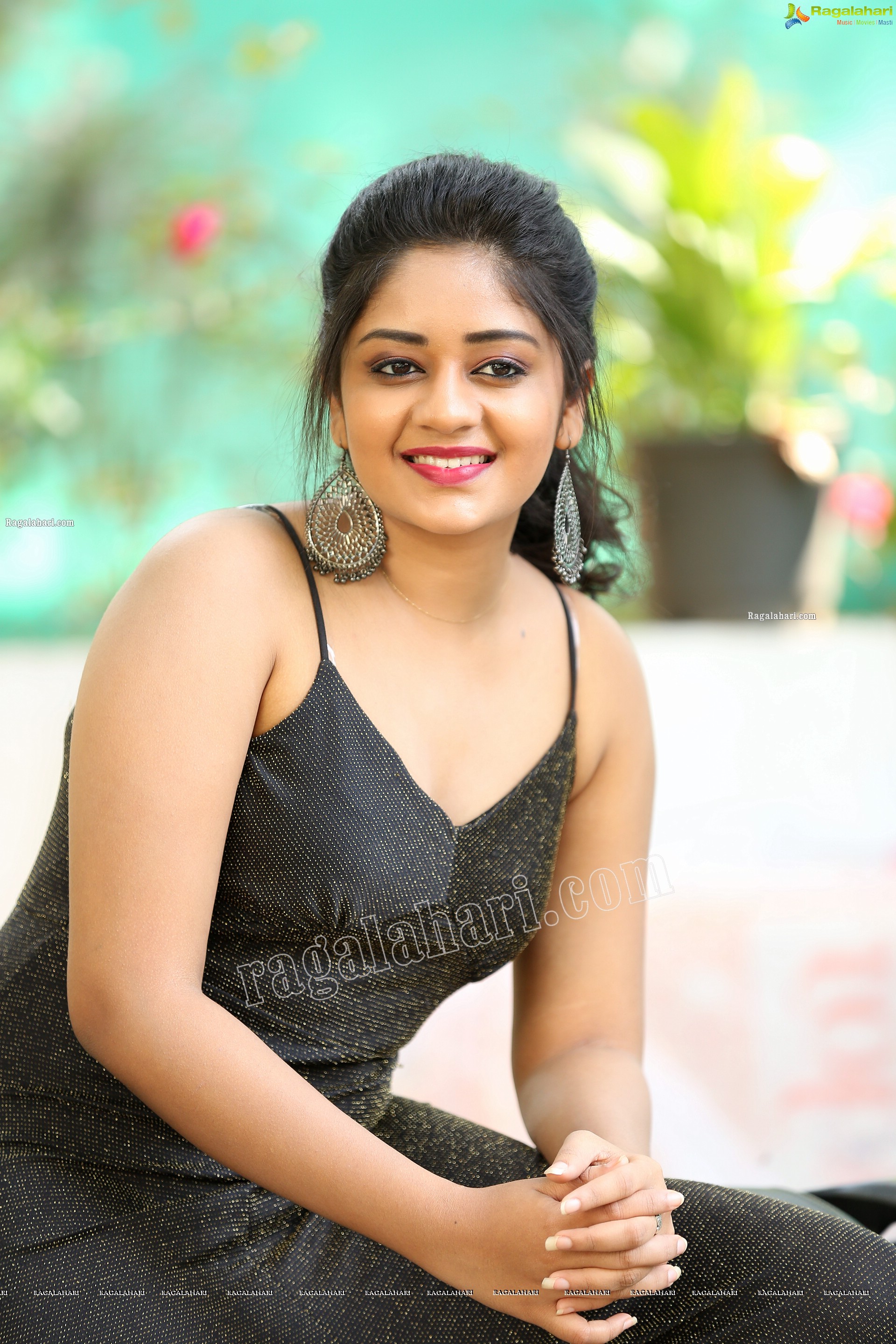 Deepa Umapathy in Black Silver Glittery Jumpsuit, Exclusive Photo Shoot