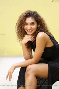 Gnaneswari Kandregula in Black Thigh High Slit Dress