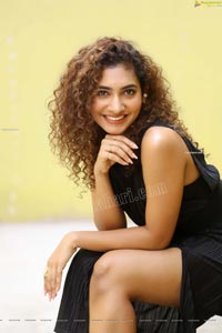 Gnaneswari Kandregula in Black Thigh High Slit Dress