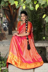 Jenny Honey in Red Embellished Lehenga Choli