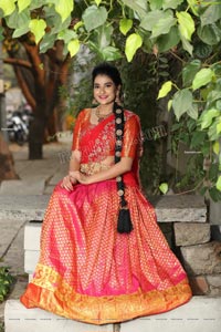 Jenny Honey in Red Embellished Lehenga Choli