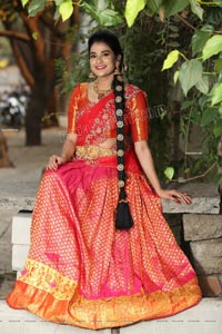 Jenny Honey in Red Embellished Lehenga Choli