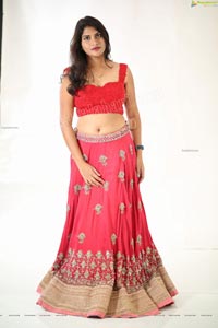 Kirthana Shiny in Dark Pink Embellished Lehenga