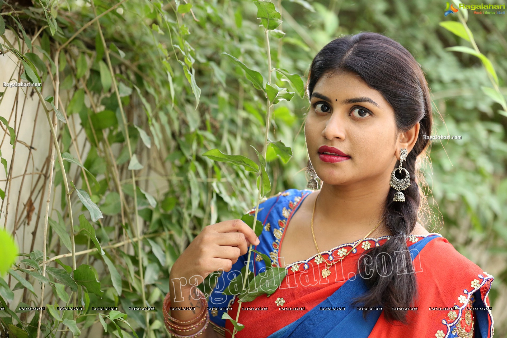 Kirthana Shiny in Blue Lehenga Choli, Exclusive Photo Shoot