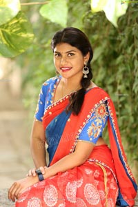 Kirthana Shiny in Blue Lehenga Choli Exclusive