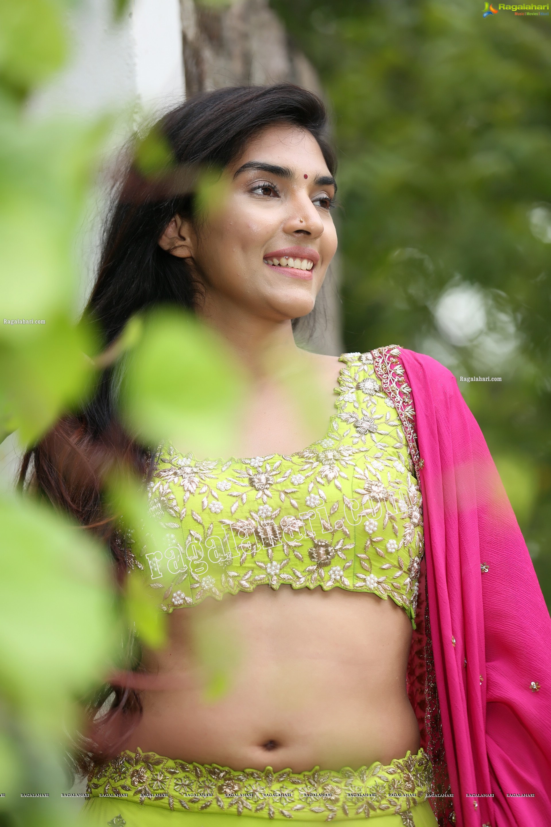 Supraja Narayan in Parrot Green Lehenga Choli, Exclusive Photo Shoot