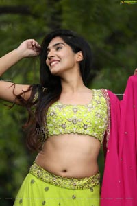 Supraja Narayan in Parrot Green Lehenga Choli