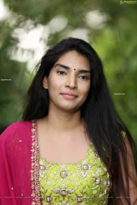 Supraja Narayan in Parrot Green Lehenga Choli