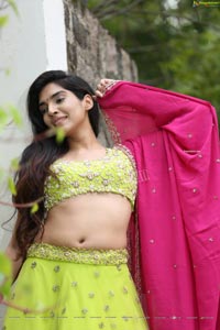 Supraja Narayan in Parrot Green Lehenga Choli