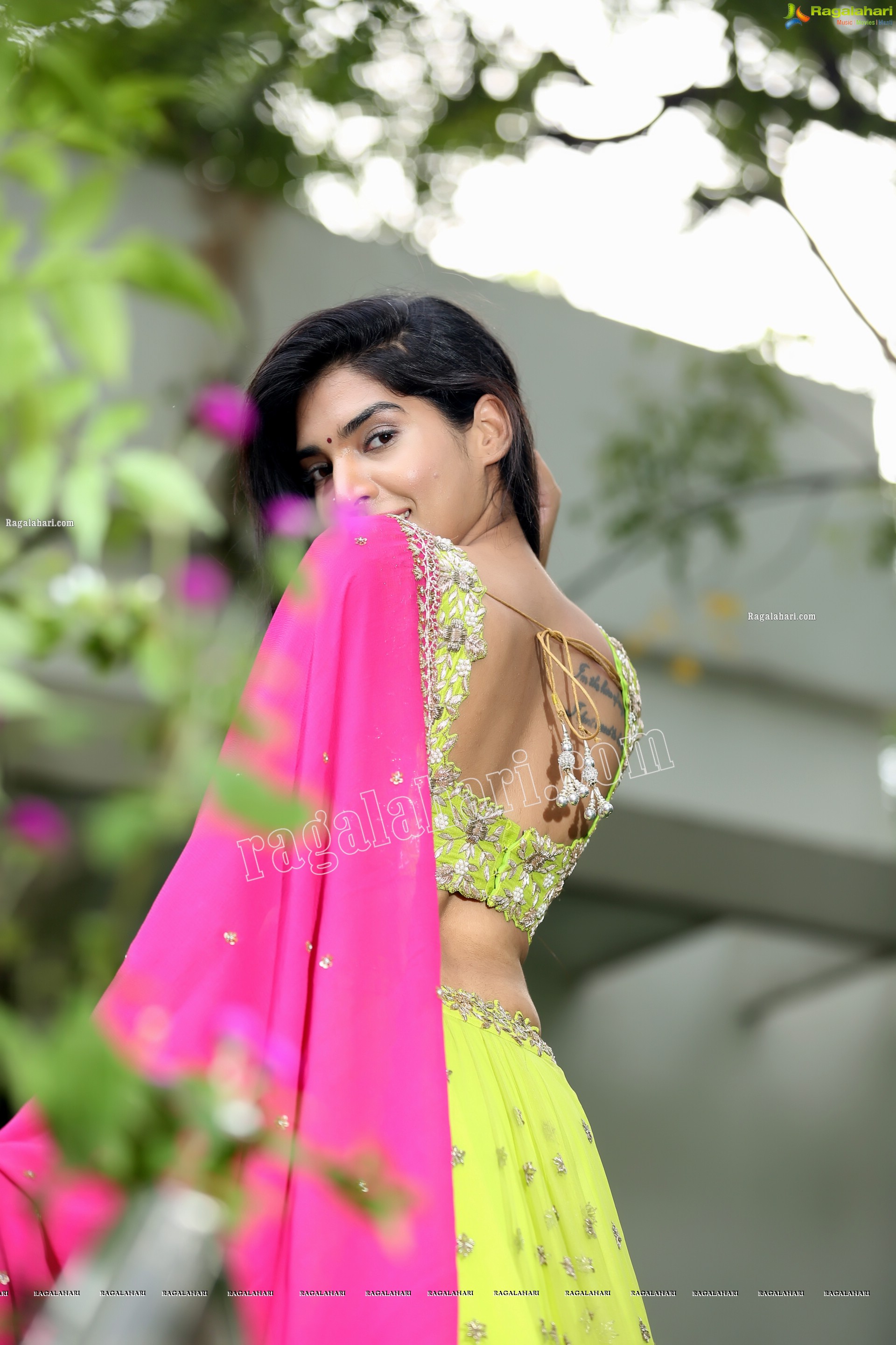 Supraja Narayan in Parrot Green Lehenga Choli, Exclusive Photo Shoot