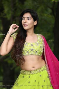 Supraja Narayan in Parrot Green Lehenga Choli