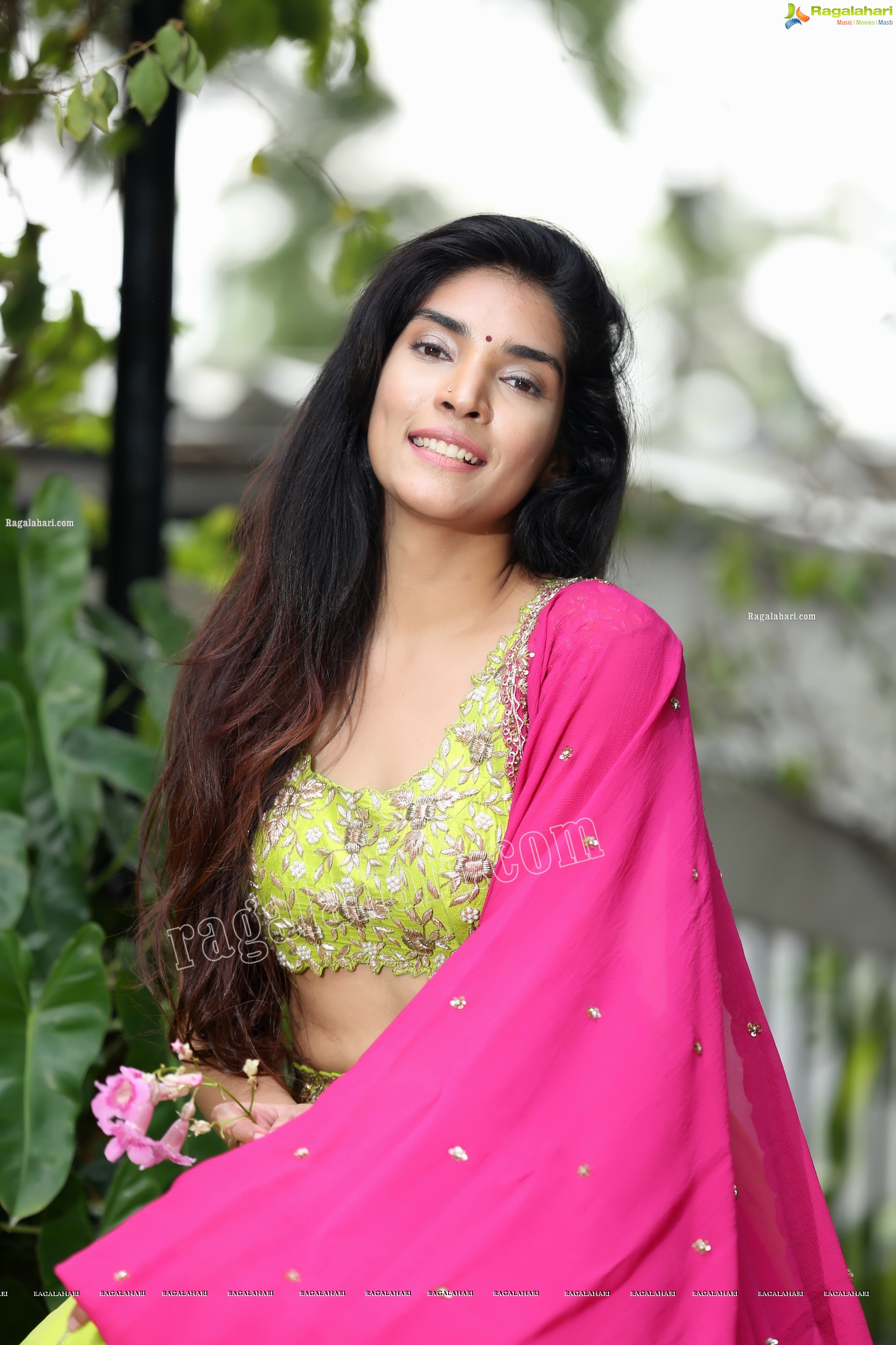 Supraja Narayan in Parrot Green Lehenga Choli, Exclusive Photo Shoot