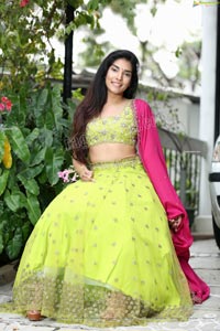 Supraja Narayan in Parrot Green Lehenga Choli