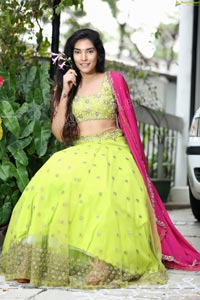 Supraja Narayan in Parrot Green Lehenga Choli