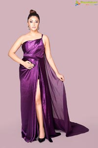 Harika Payal in Purple Dress