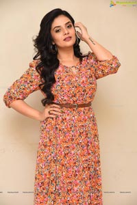 Sreemukhi at Red Movie Success Meet