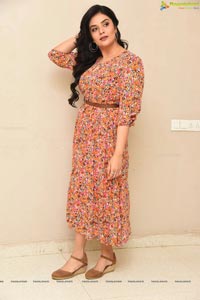 Sreemukhi at Red Movie Success Meet