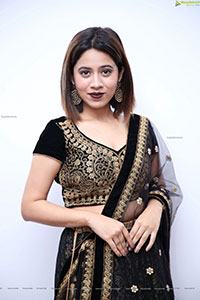 Ananya Tanu in Black Embellished Lehenga Choli