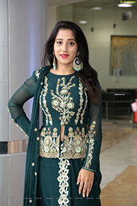Aaisha Rawat in Bottle Green Dress