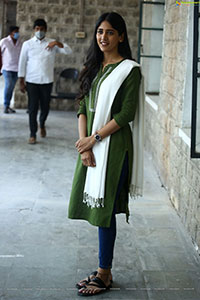 Chandini Chowdary at Gaalivaana Movie Sets