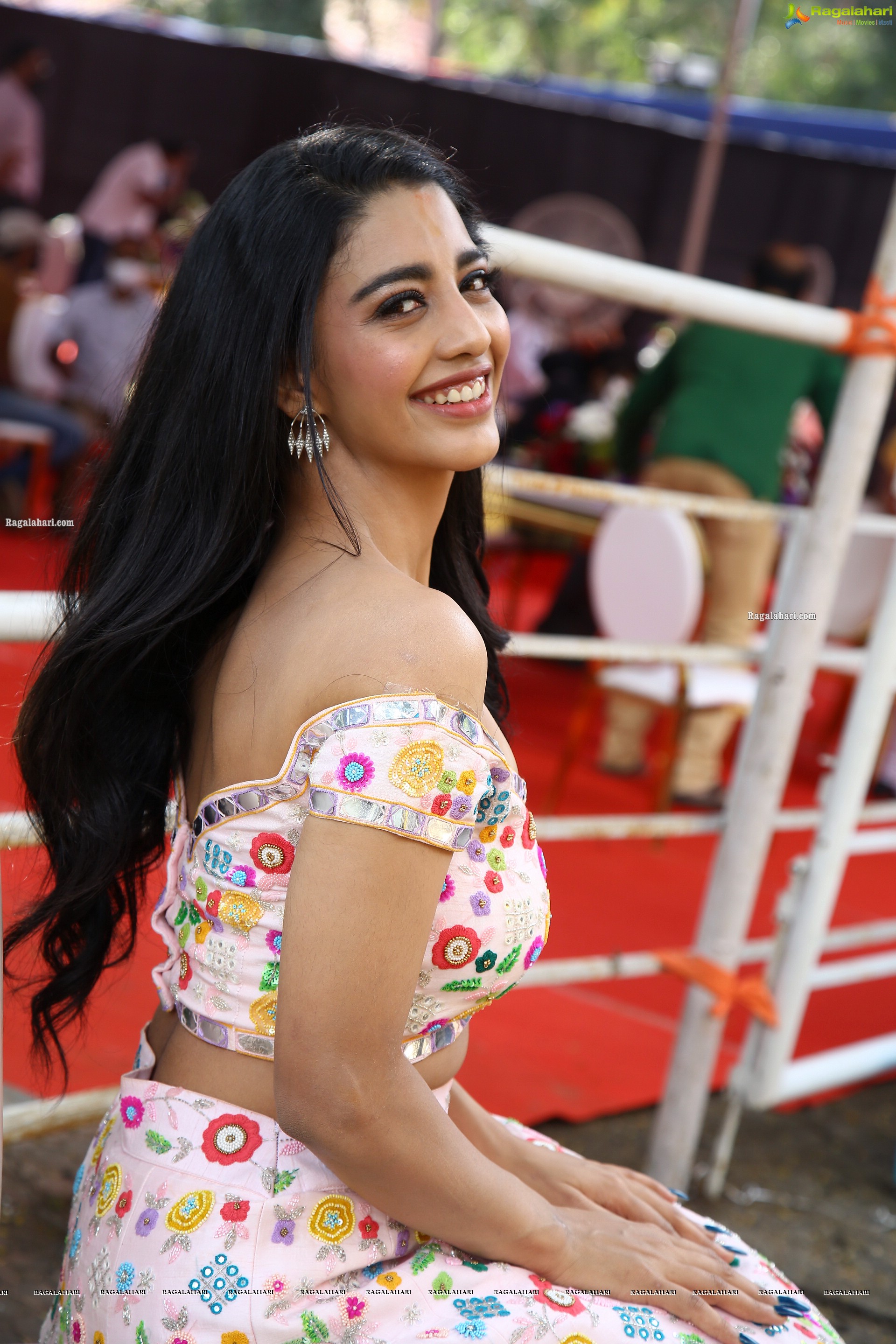 Daksha Nagarkar at Ravanasura Movie Opening, HD Photo Gallery