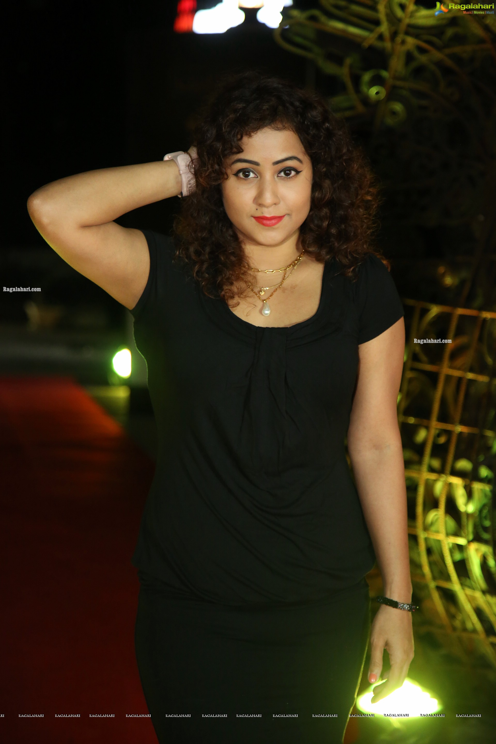 Deepu Naidu in Black Mini Dress, HD Photo Gallery