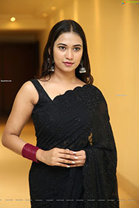 Honey Reddy Beautiful Stills in Black Saree