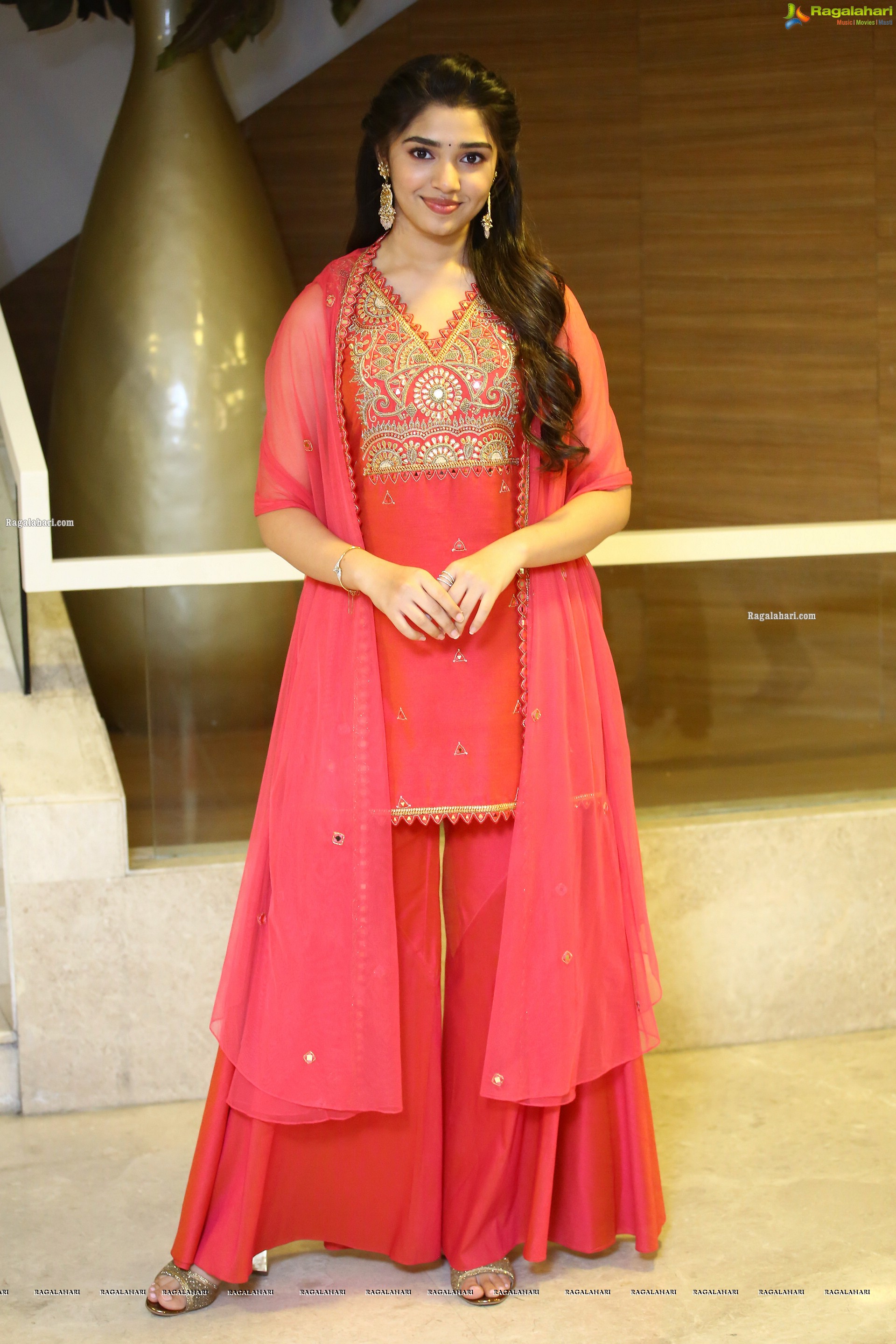 Krithi Shetty at Aa Ammayi Gurinchi Meeku Cheppali First Look Launch, HD Photo Gallery