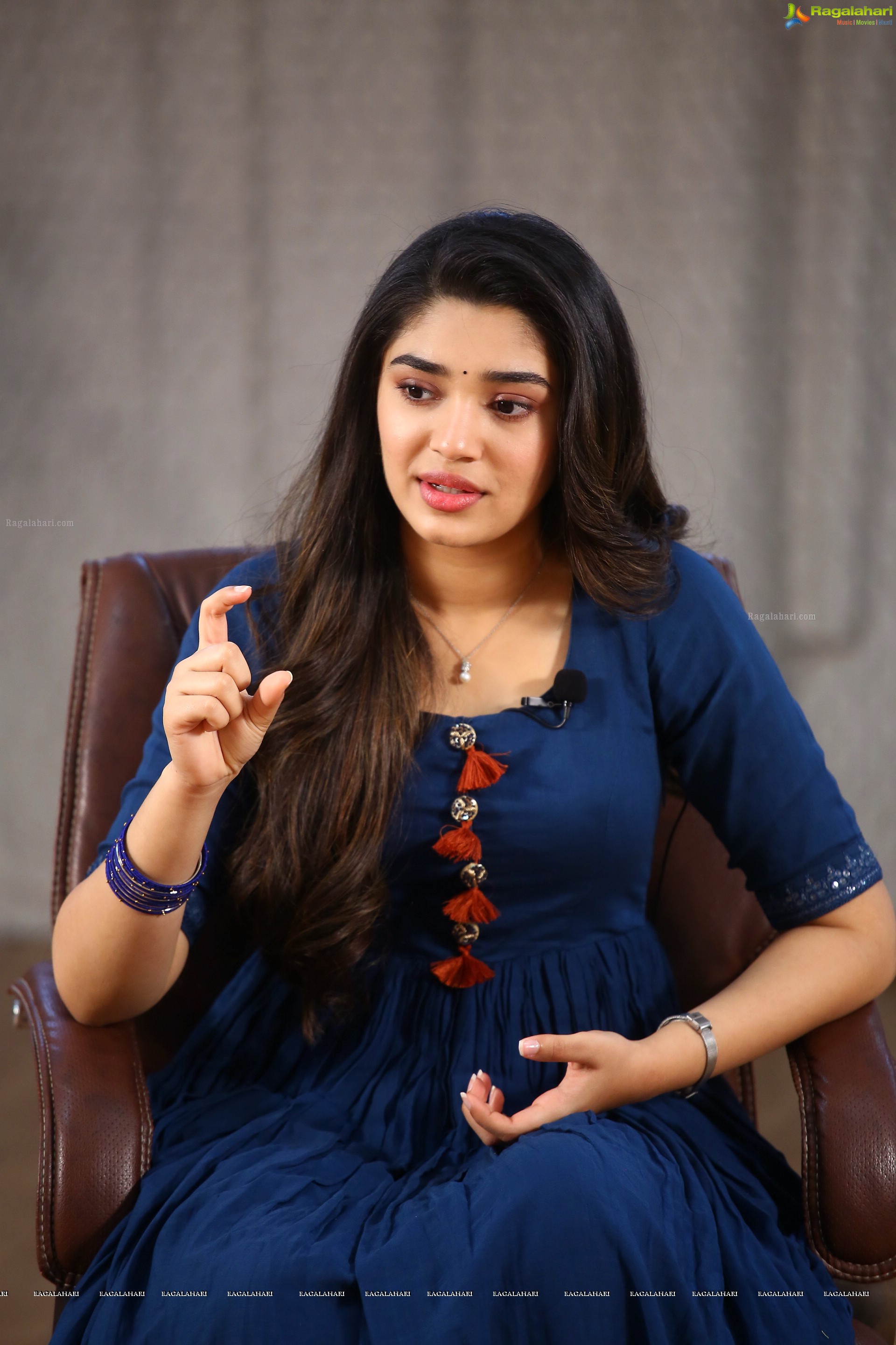 Krithi Shetty at Bangarraju Movie Interview, HD Photo Gallery