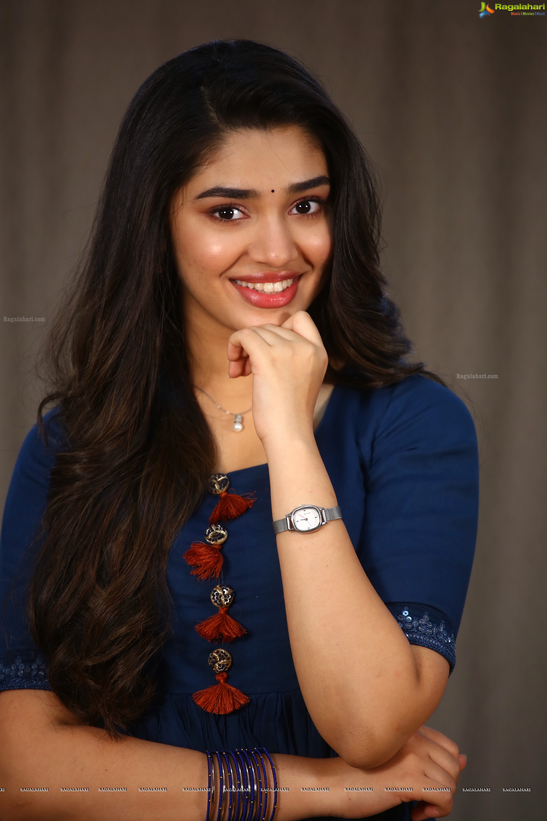 Krithi Shetty at Bangarraju Movie Interview, HD Photo Gallery