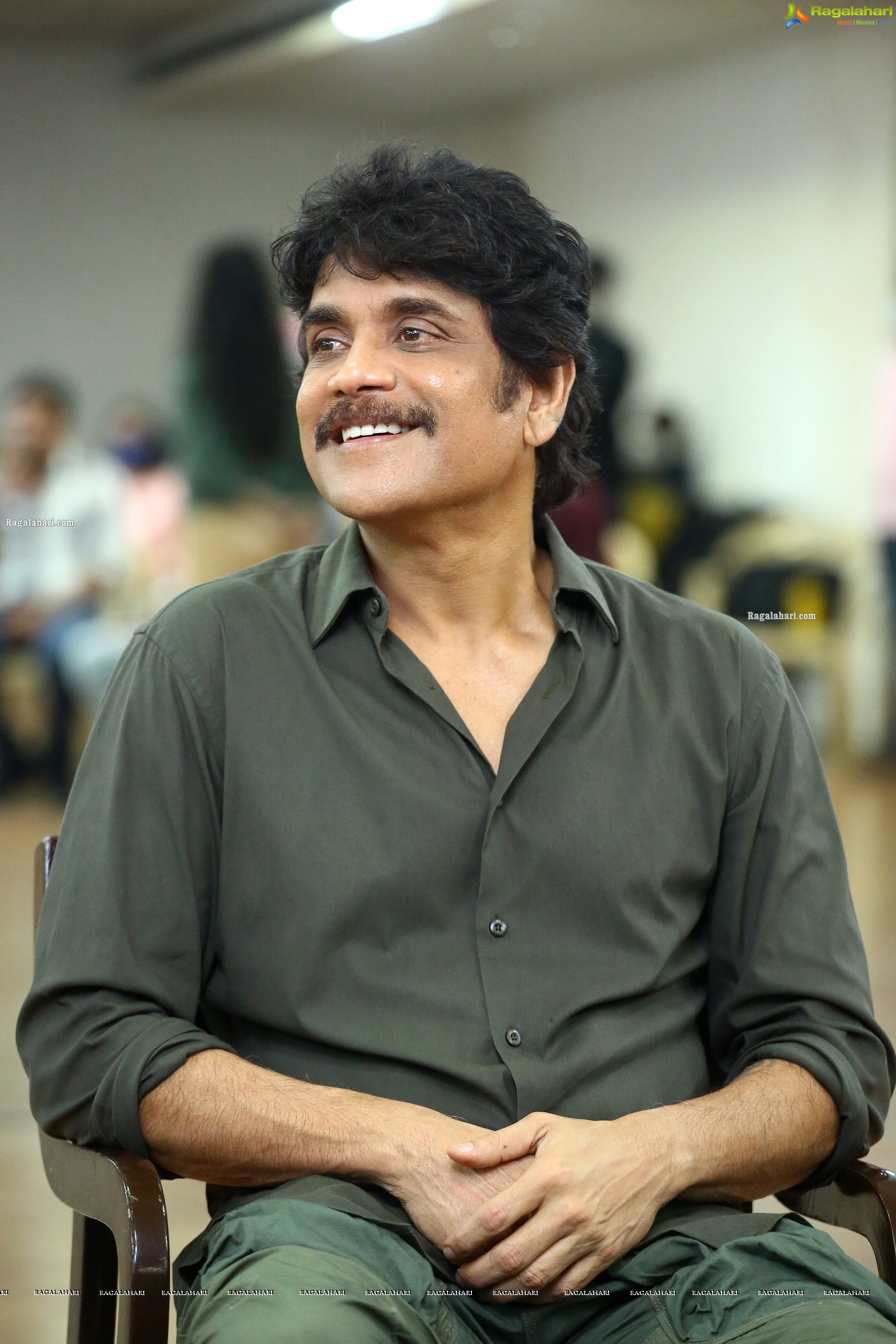 Nagarjuna at Bangarraju Movie Interview, HD Photo Gallery