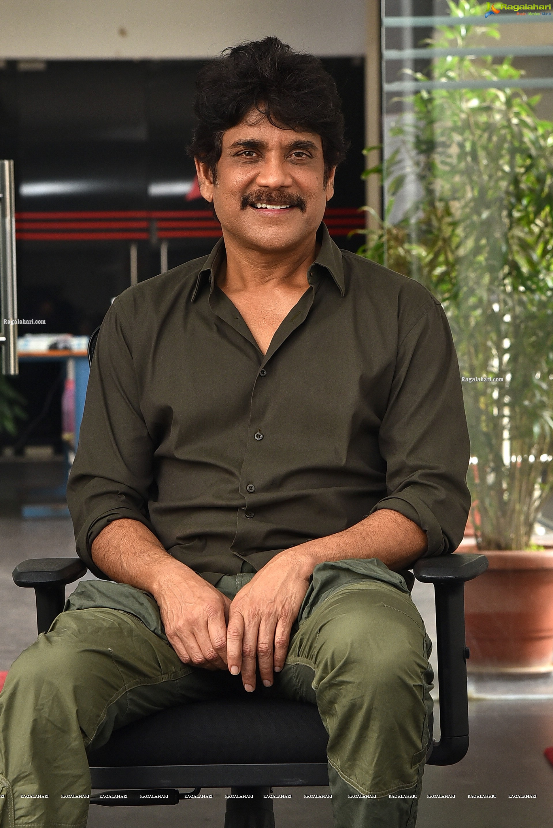 Nagarjuna at Bangarraju Movie Interview, HD Photo Gallery