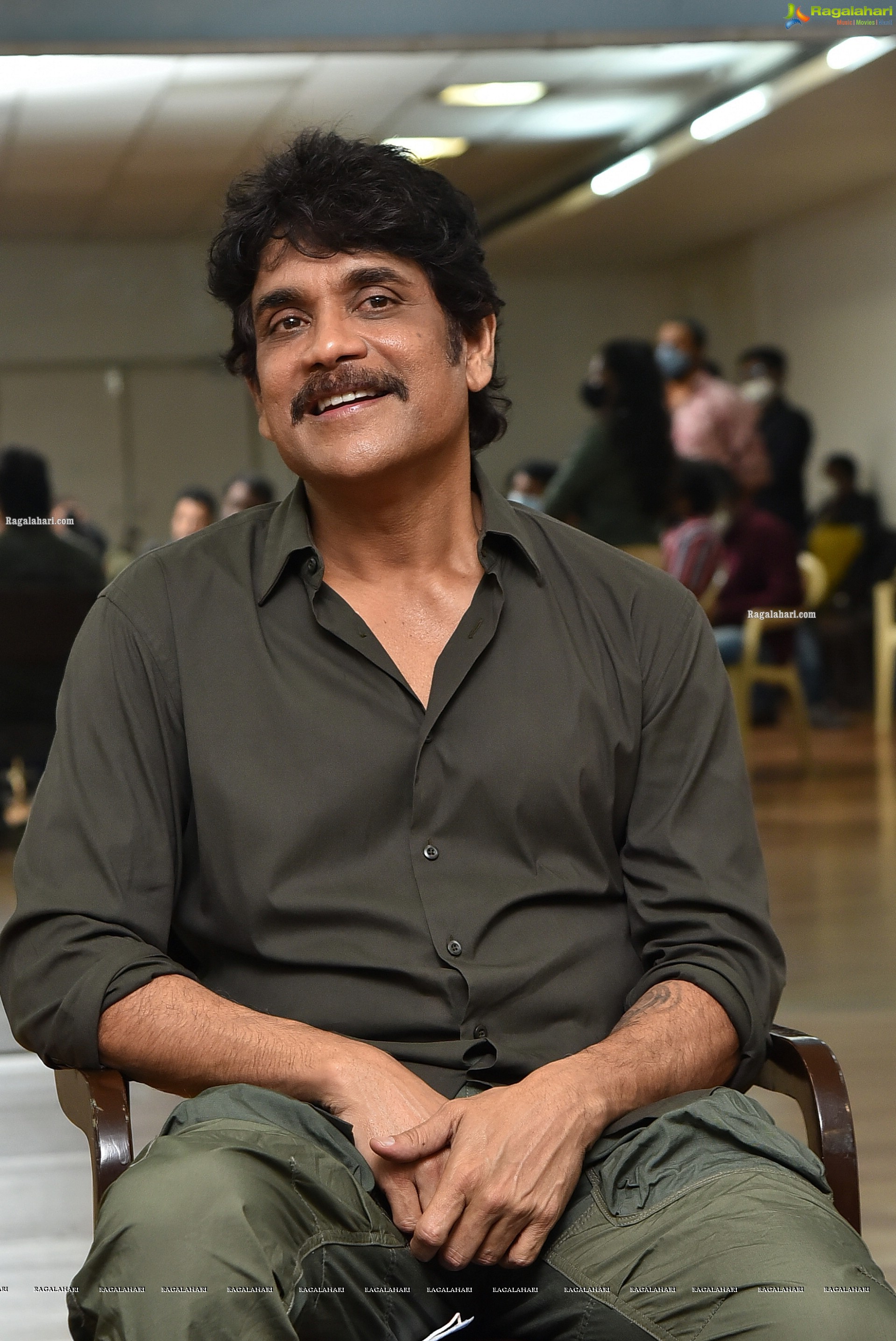 Nagarjuna at Bangarraju Movie Interview, HD Photo Gallery