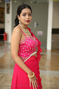 Rittika Chakraborty in Pink Designer Lehenga