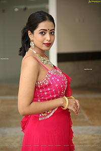Rittika Chakraborty in Pink Designer Lehenga