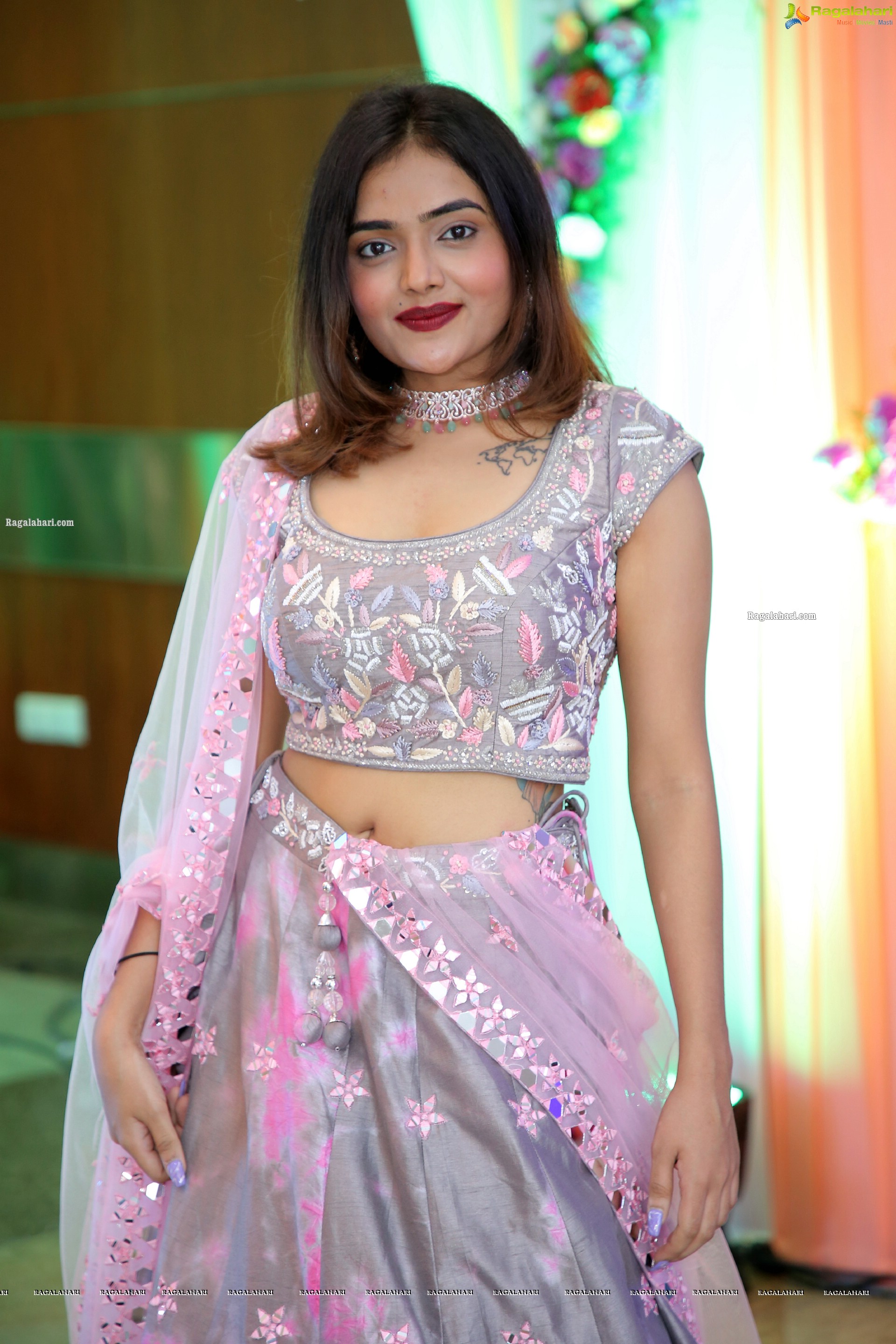 Sanika Doshi Stills in Designer Lehenga, HD Photo Gallery