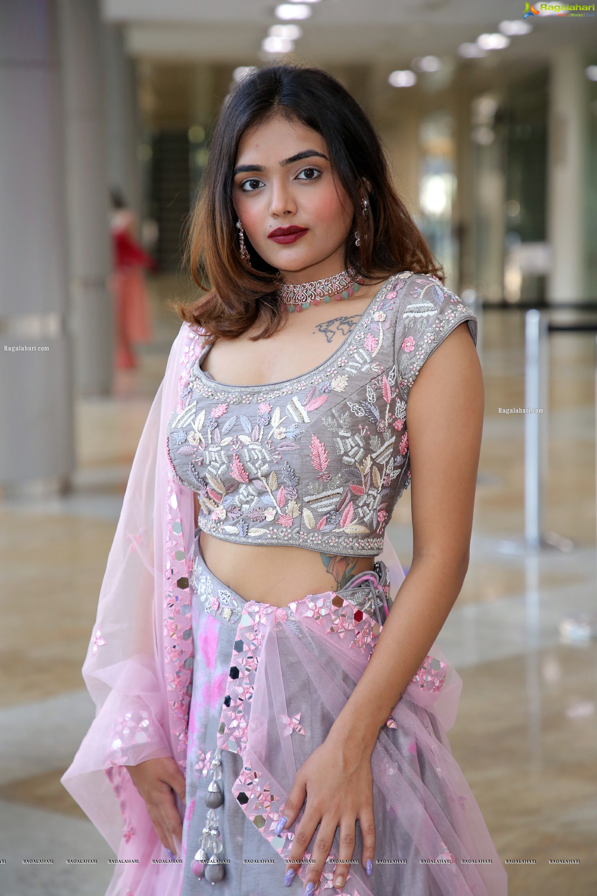 Sanika Doshi Stills in Designer Lehenga, HD Photo Gallery