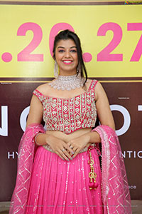 Shrithi Sharma in Pink Designer Lehenga Choli